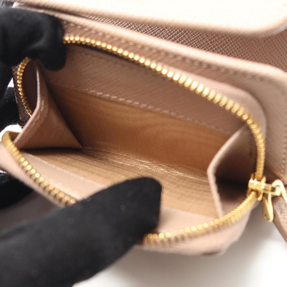 PRADA Pink Leather Saffiano Wallet - Picture 6 of 7